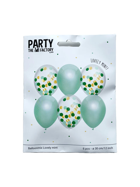 confetti ballonnen mint groen