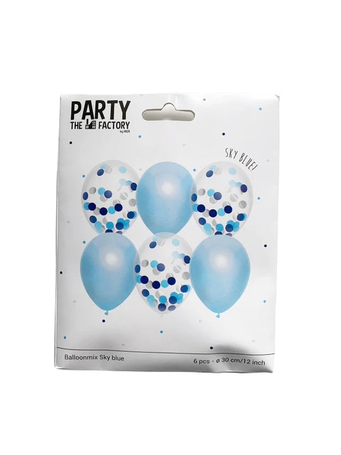 confetti ballonnen blauw 