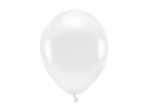 Eco ballon - Metallic - Wit - Duurzame Ballon