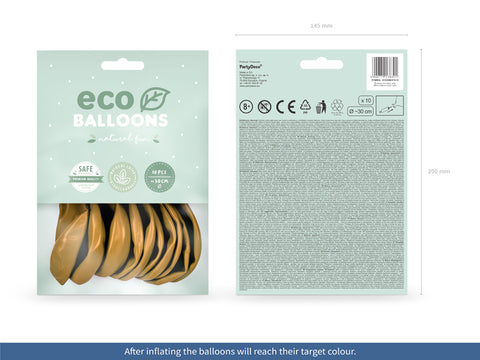 Eco Ballon blauw | Metallic | 10 stuks | Duurzame Ballon